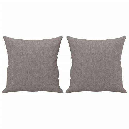 3 personers sofa med puder stof gråbrun