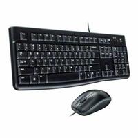 Tastatur og optisk mus Logitech 920-002550 USB Sort Spansk qwerty