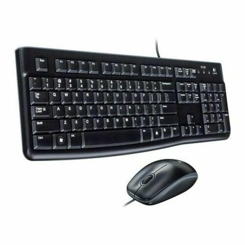 Tastatur og optisk mus Logitech 920-002550 USB Sort Spansk qwerty