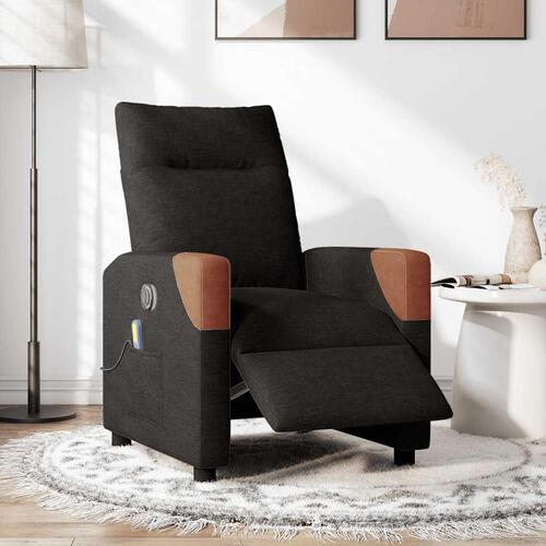 Eldrevet massagestol stof sort
