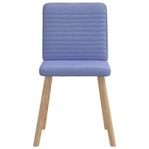 Spisebordsstole 4 stk. Jeans blåt stof