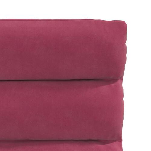 Spisebordsstole 6 stk. velour vinrød