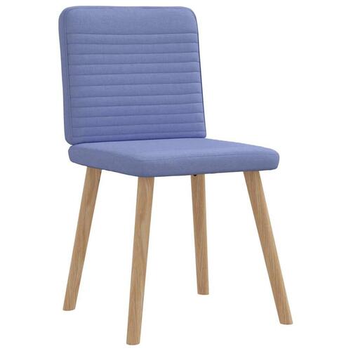 Spisebordsstole 2 stk. Jeans blåt stof