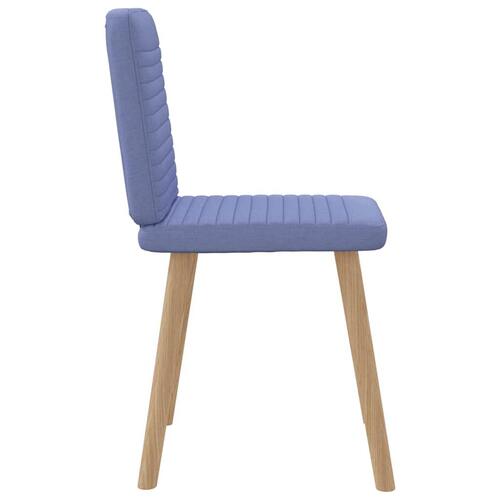 Spisebordsstole 2 stk. Jeans blåt stof