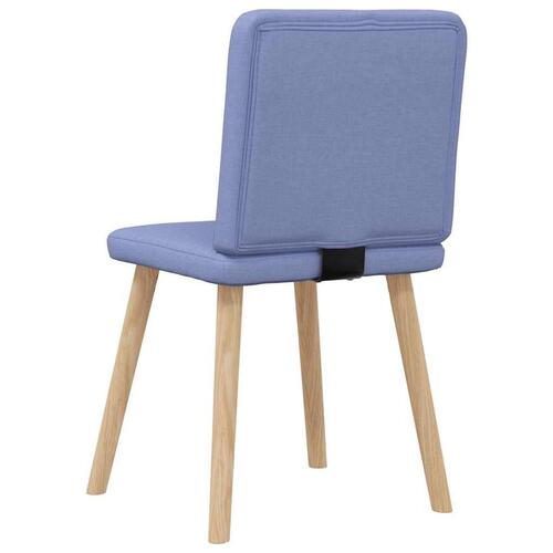 Spisebordsstole 2 stk. Jeans blåt stof