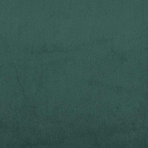 Kontinentalseng uden madras 200x210 cm fløjl mørkegrøn