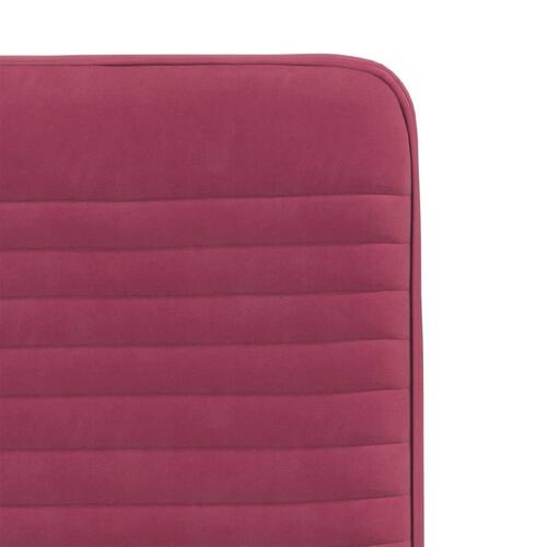 Spisebordsstole 4 stk. velour vinrød