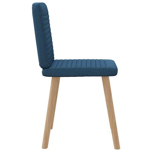 Spisebordsstole 4 stk. stof blå