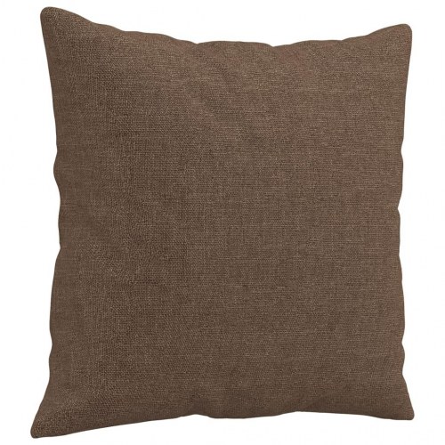 2-personers sofa med pyntepuder 140 cm - stof, brun