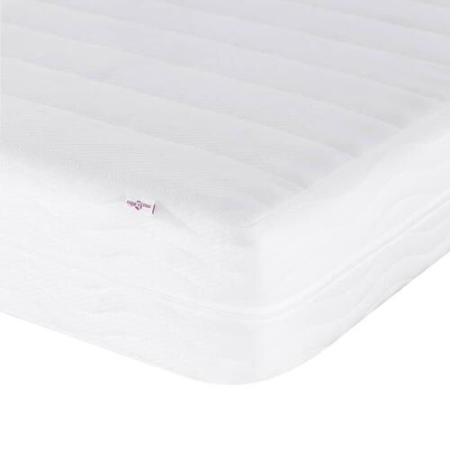 Seng med madras 90x200 cm stof sort