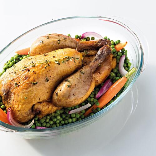 Ovn Fad Ô Cuisine Ocuisine Vidrio Gennemsigtig Glas Oval 40 x 28 x 7 cm (4 enheder) (OUTLET A)