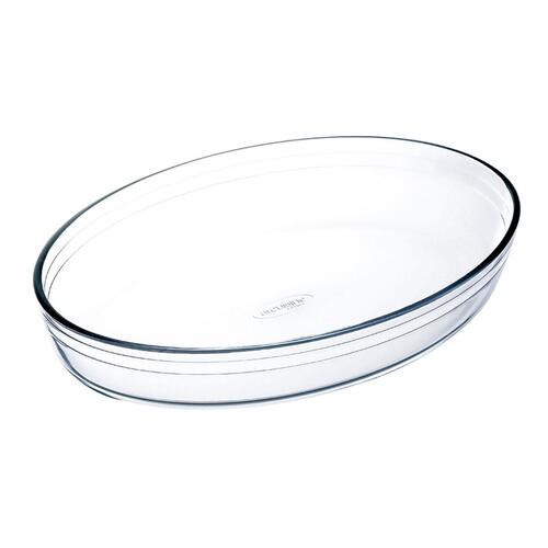 Ovn Fad Ô Cuisine Ocuisine Vidrio Gennemsigtig Glas Oval 40 x 28 x 7 cm (4 enheder) (OUTLET A)