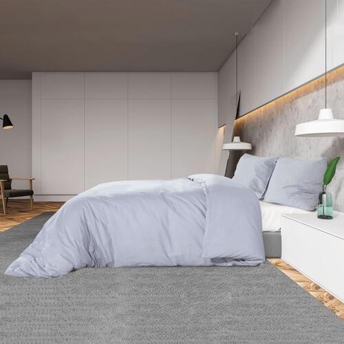 Sengetøj 260x220 cm bomuld grå