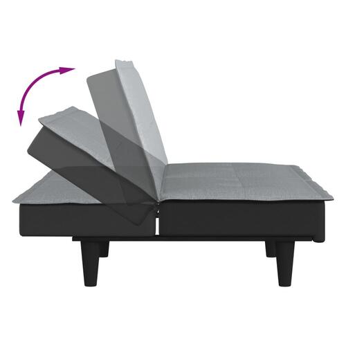 Sovesofa stof lysegrå