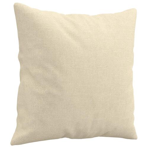 3 personers sofa med puder stof cremefarvet