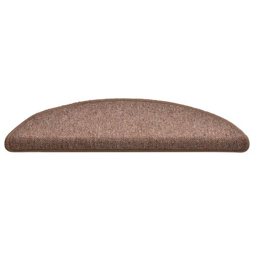 Trappemåtter 30 stk. 56x17x3 cm brun