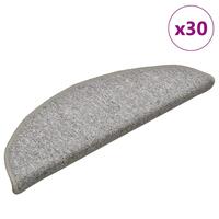 Trappemåtter 30 stk. 56x17x3 cm lysegrå