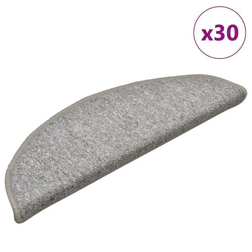 Trappemåtter 30 stk. 56x17x3 cm lysegrå