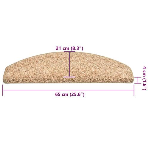 Trappemåtter 30 stk. 65x21x4 cm guldfarvet
