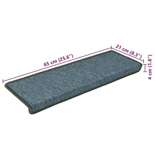 Trappemåtter 30 stk. 65x21x4 cm grøn
