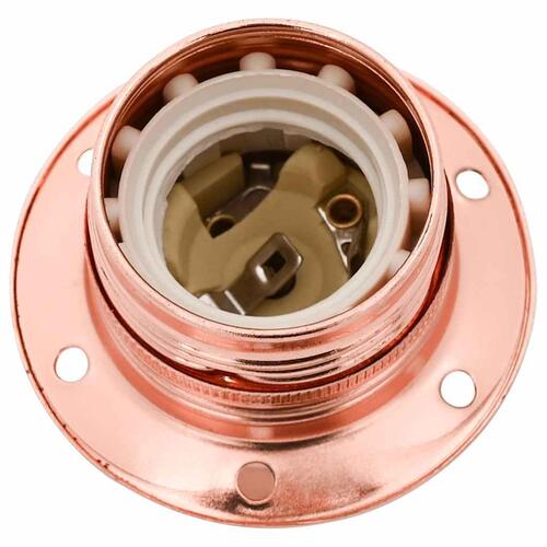Lampeholdere 2 stk rosaguld E27