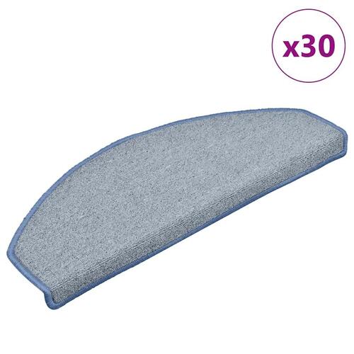 Trappemåtter 30 stk. 65x24x4 cm lysegrå og blå