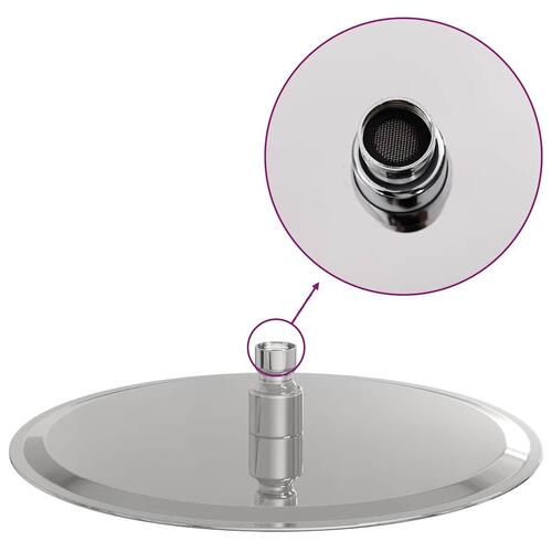 Regnbrusehoved 25 cm rund rustfrit stål 304