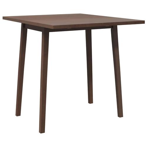 Spisebord massivt gummitræ brun