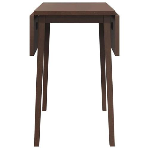 Spisebord massivt gummitræ brun