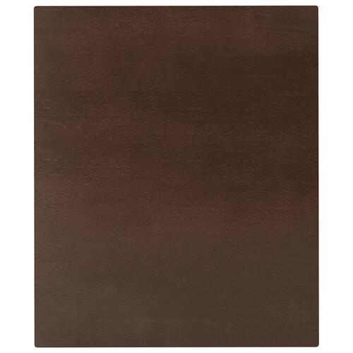 Spisebord massivt gummitræ brun
