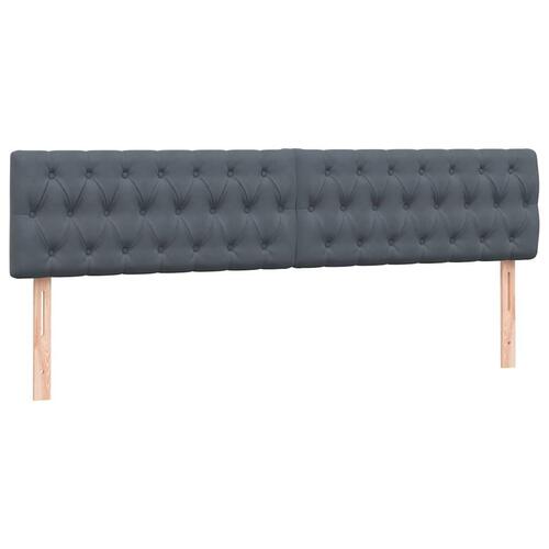 Kontinentalseng med madrasser 200x210 cm fløjl mørkegrå