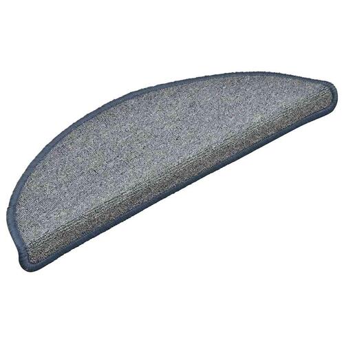 Trappemåtter 30 stk. 56x17x3 cm lysegrå og blå