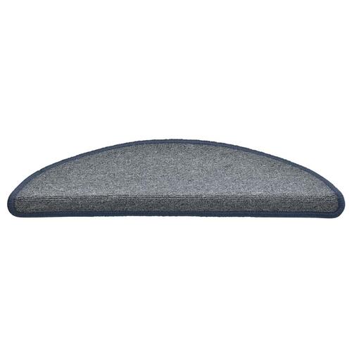 Trappemåtter 30 stk. 56x17x3 cm lysegrå og blå