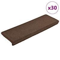 Trappemåtter 30 stk. 65x21x4 cm brun