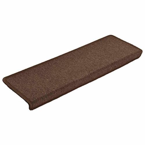 Trappemåtter 30 stk. 65x21x4 cm brun