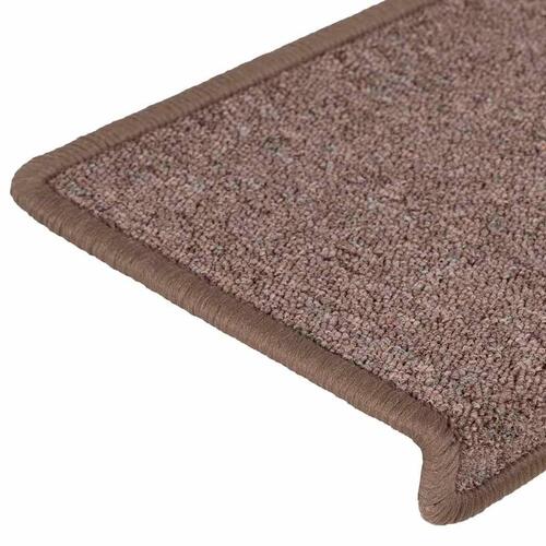 Trappemåtter 30 stk. 65x21x4 cm brun