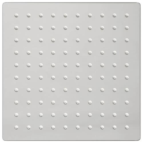 Regnbrusehoved 20x20 cm firkantet rustfrit stål 304