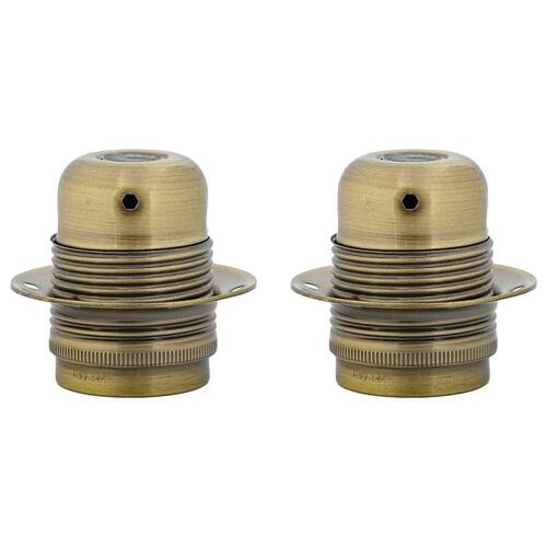 Lampeholdere 2 stk bronze E27