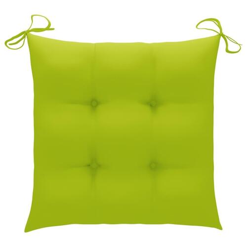 Hynder til havestol 6 stk. 40x40x7 cm oxfordstof lysegrøn