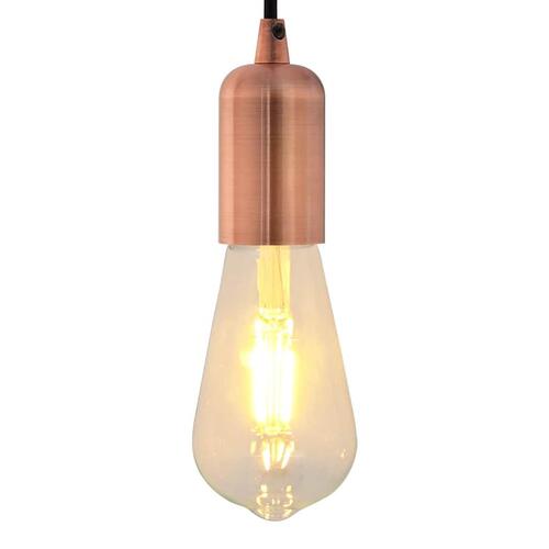Lampeholdere 2 stk rød bronze E27