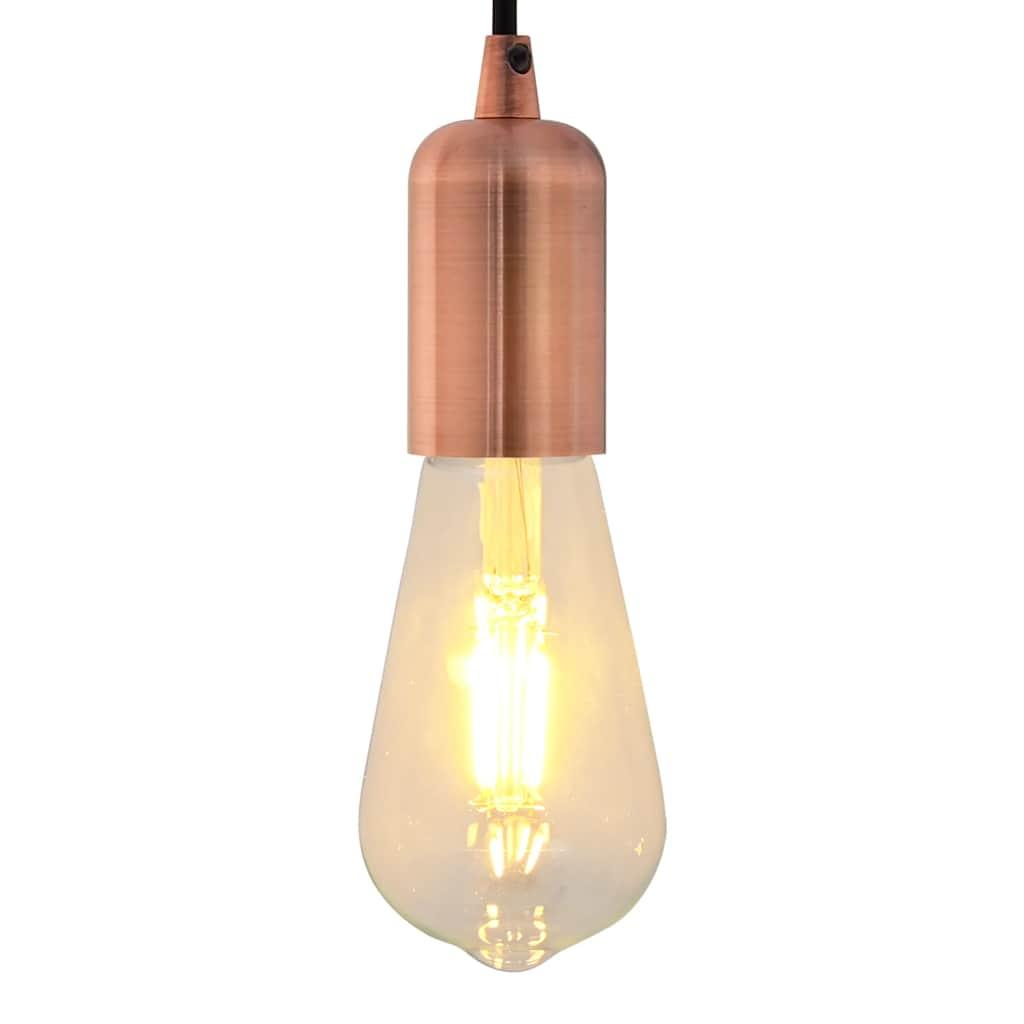Lampeholdere 2 stk rød bronze E27