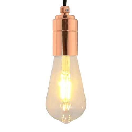 Lampeholdere 2 stk rosaguld E27