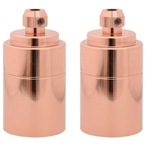 Lampeholdere 2 stk rosaguld E27