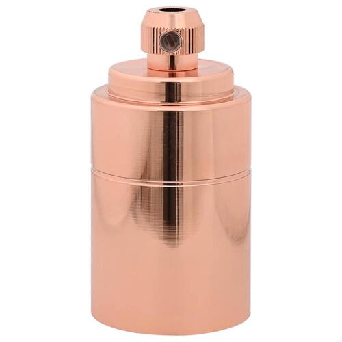 Lampeholdere 2 stk rosaguld E27