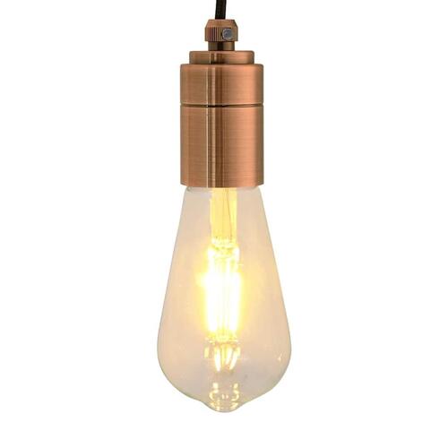 Lampeholdere 2 stk rød bronze E27