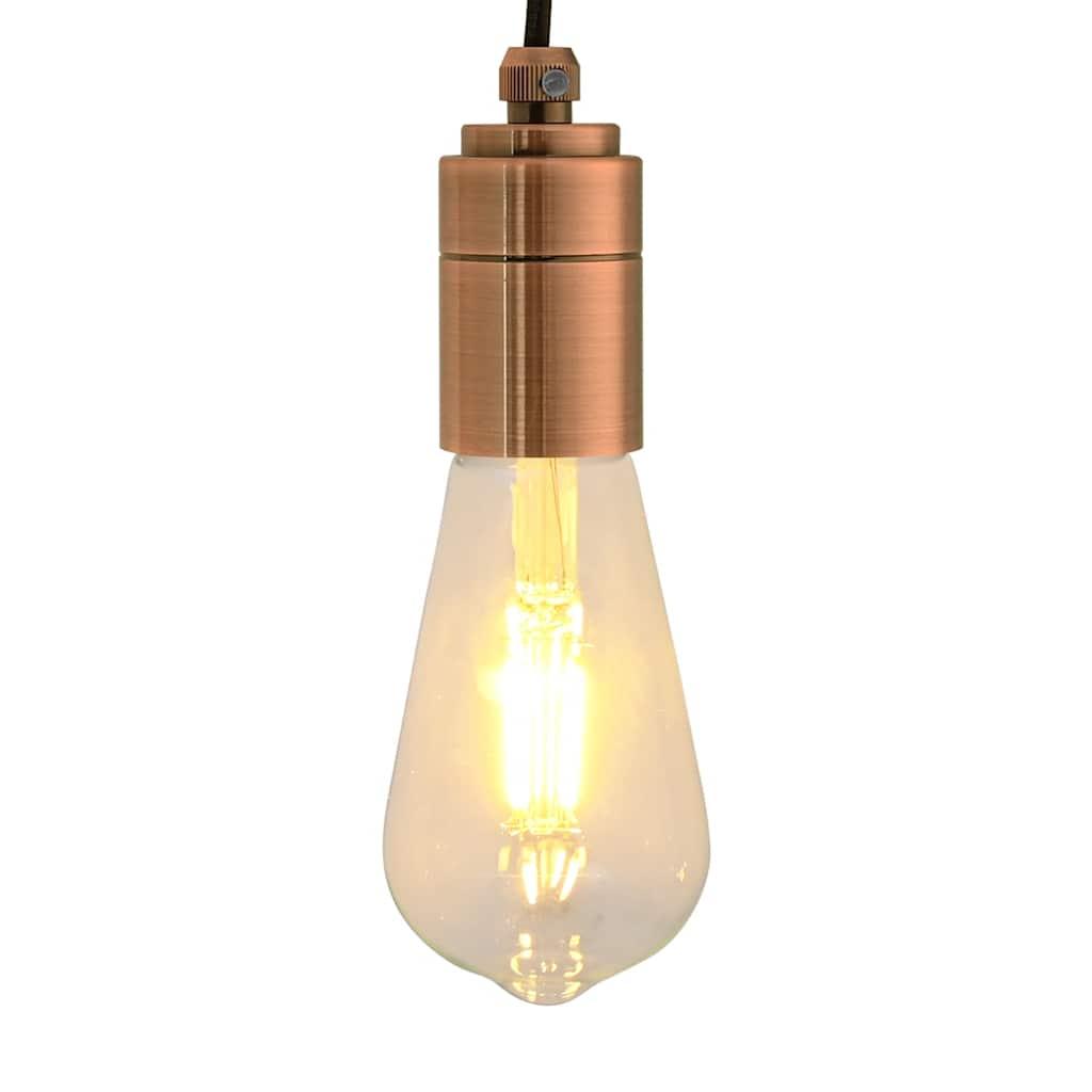 Lampeholdere 2 stk rød bronze E27