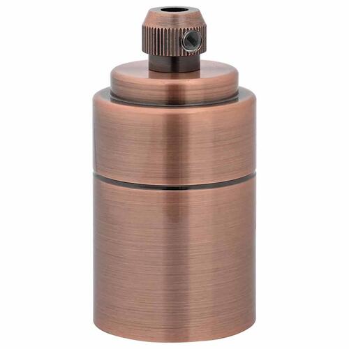 Lampeholdere 2 stk rød bronze E27