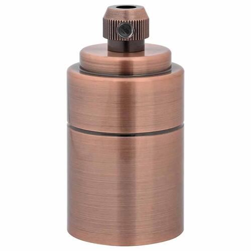 Lampeholdere 2 stk rød bronze E27