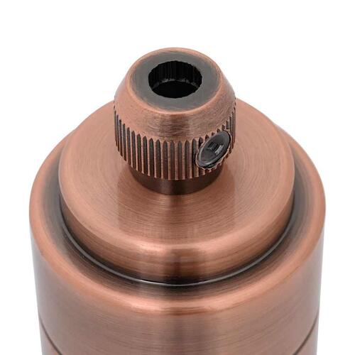 Lampeholdere 2 stk rød bronze E27