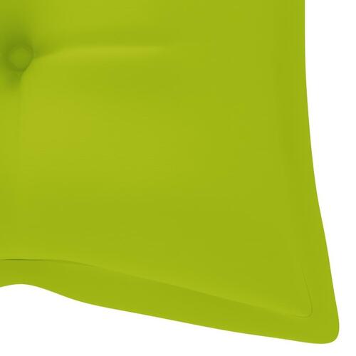 Hynde til havebænk 120x50x7 cm oxfordstof lysegrøn